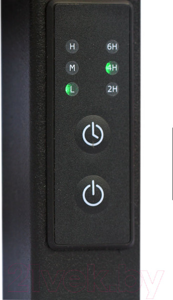 Изображение товара Полотенцесушитель электрический GRANULA Квадро Вертикаль 21х120 (терморегулятор с таймером, черный)