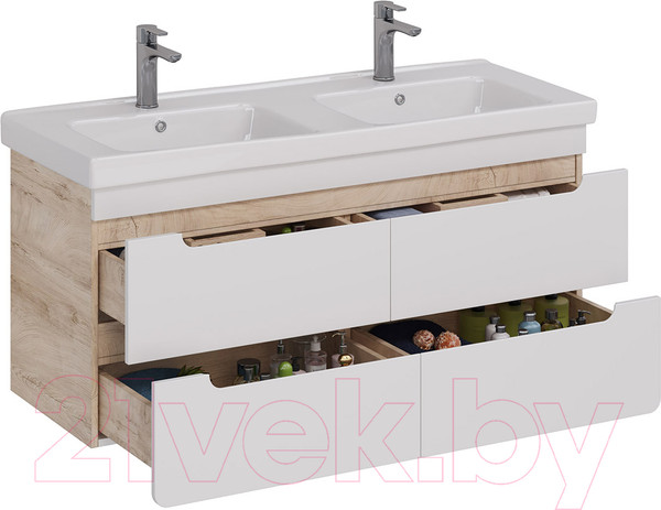 Изображение товара Тумба под умывальник LEMARK Olivia 120 / LM08OL125T (дуб кантри)