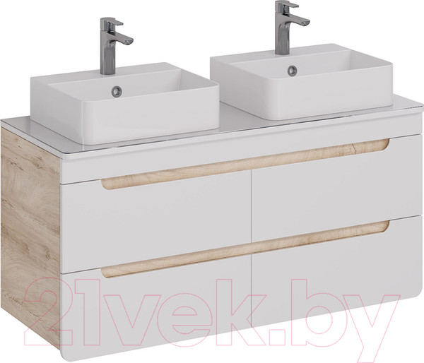 Изображение товара Тумба под умывальник LEMARK Olivia 120 / LM08OL125T (дуб кантри)