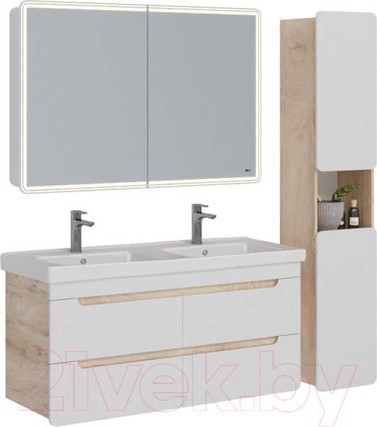 Изображение товара Тумба под умывальник LEMARK Olivia 120 / LM08OL125T (дуб кантри)