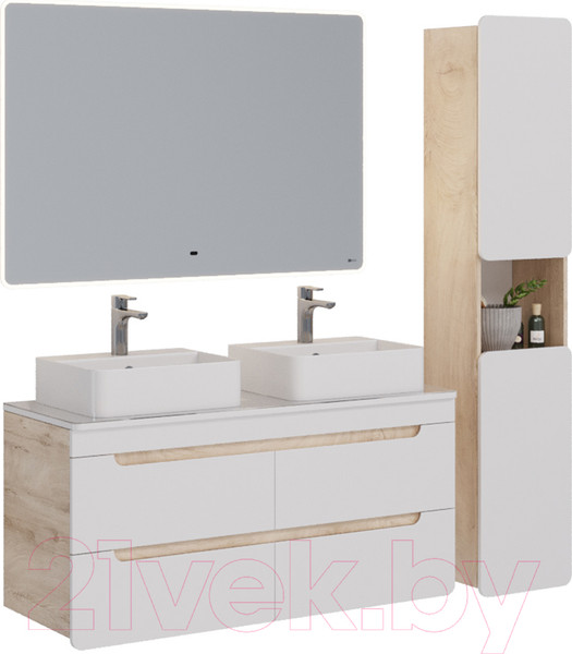 Изображение товара Тумба под умывальник LEMARK Olivia 120 / LM08OL125T (дуб кантри)