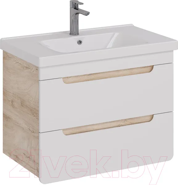Изображение товара Тумба под умывальник LEMARK Olivia 80 / LM08OL80T (дуб кантри)