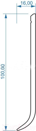 Изображение товара Плинтус FamilyPlintus Strada 100 (черный)