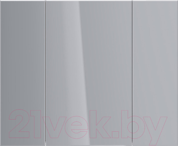 Изображение товара Шкаф с зеркалом для ванной LEMARK Universal 100 / LM100ZS-U (белый глянец)