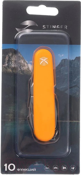 Изображение товара Нож швейцарский STINGER FK-K5017-5PB (оранжевый)