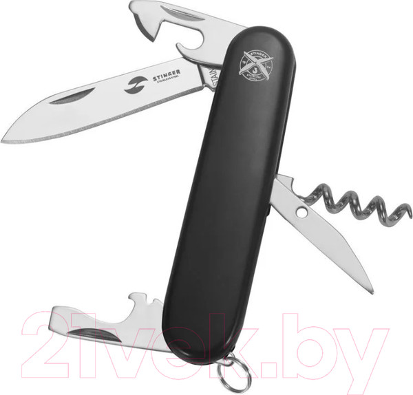 Изображение товара Нож швейцарский STINGER FK-K5018-5PB (черный)