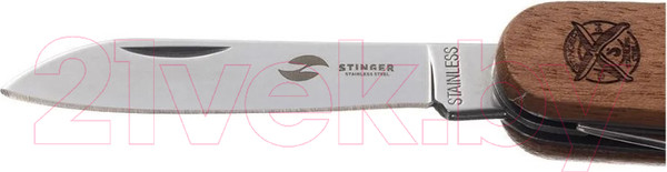 Изображение товара Нож швейцарский STINGER FK-K5019-5PB (дерево)