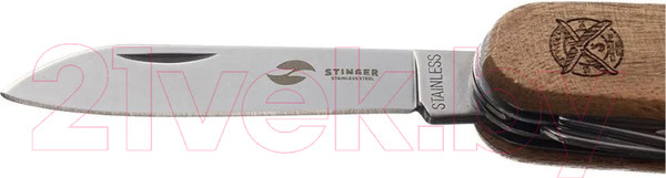 Изображение товара Нож швейцарский STINGER FK-K5019-6P (дерево)