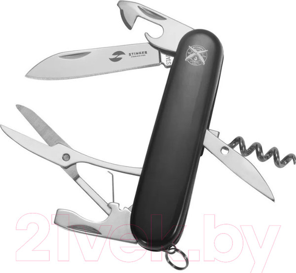Изображение товара Нож швейцарский STINGER FK-K5018-6PB (черный)