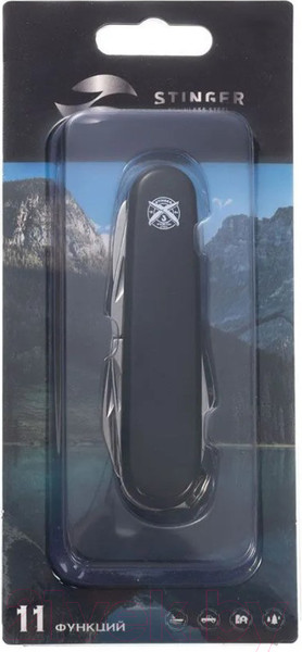 Изображение товара Нож швейцарский STINGER FK-K5018-6PB (черный)