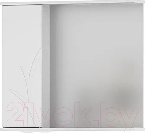 Изображение товара Шкаф с зеркалом для ванной Volna Adel 80 L (белый)