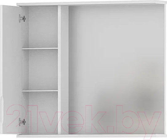 Изображение товара Шкаф с зеркалом для ванной Volna Adel 80 L (белый)