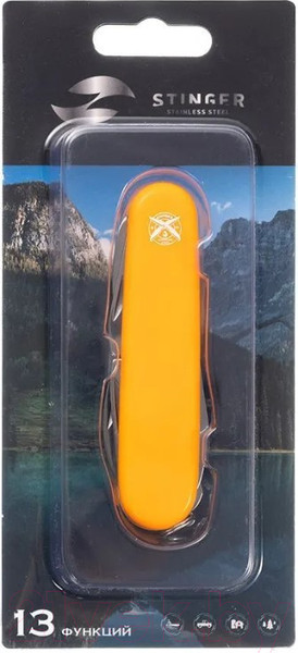 Изображение товара Нож швейцарский STINGER FK-K5017-8PB (оранжевый)