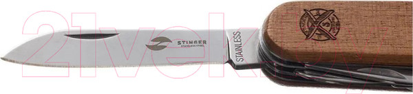 Изображение товара Нож швейцарский STINGER FK-K5019-8PB (дерево)
