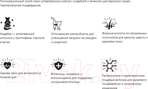 Изображение товара Сухой корм для кошек Brit Care Sensitive Healthy Digestion с индейкой и ягненком / 5066155 (7кг)