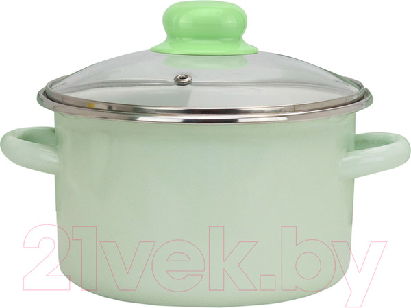 Изображение товара Кастрюля Эмаль Салат 12-Б1612С (3л)