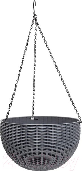 Изображение товара Кашпо BOTANICA Rattan (26x16см, серый)