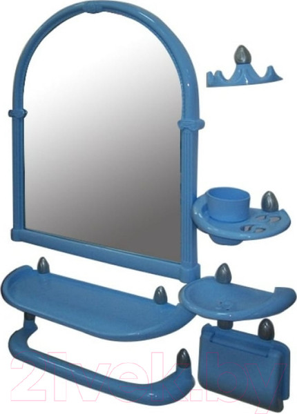 Изображение товара Комплект мебели для ванной Росспласт Олипмия 534629 (голубой)