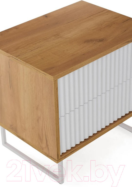 Изображение товара Журнальный столик РасГар Грация 8 (белый/дуб сантана/белый)