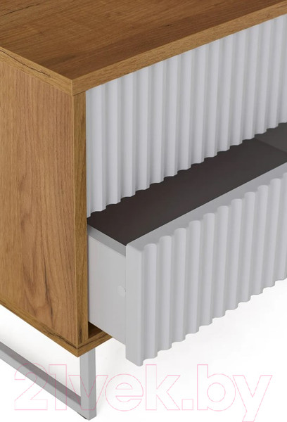 Изображение товара Журнальный столик РасГар Грация 8 (белый/дуб сантана/белый)