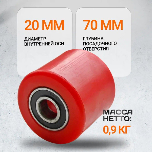 Изображение товара Ролик для тележки складской RAD 8070 / 71044786