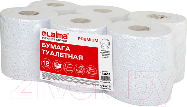 Изображение товара Туалетная бумага Laima Premium / 112516 (белый)