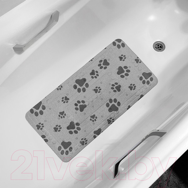 Изображение товара Коврик в ванну для животных Вилина Лапки 7111 (серый)