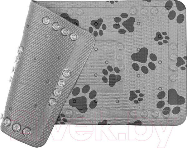 Изображение товара Коврик в ванну для животных Вилина Лапки 7111 (серый)