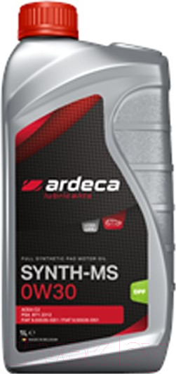 Изображение товара Моторное масло Ardeca Synth-MS 0W30 / P01221-ARD001 (1л)