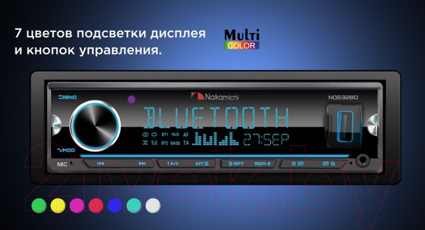 Изображение товара Бездисковая автомагнитола Nakamichi NQ532BD