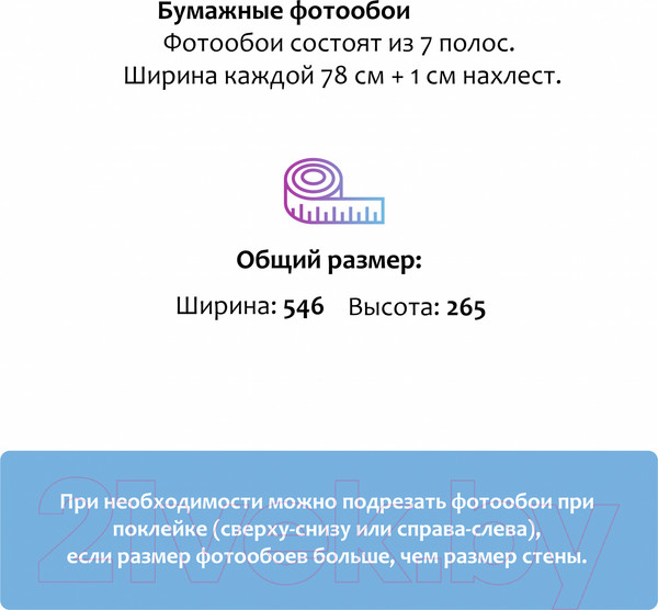 Изображение товара Фотообои листовые Citydecor Нуар (546x265)