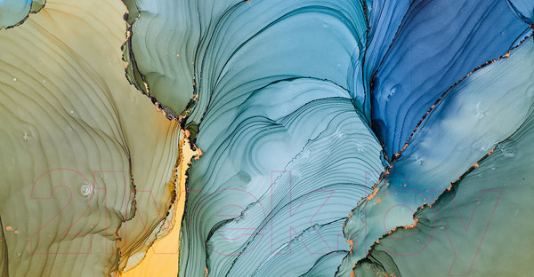 Изображение товара Фотообои листовые Citydecor Флюид Арт 22 (546x265)