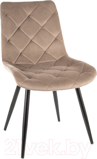 Изображение товара Стул Signal Ralph Velvet (Bluvel 40 темно-бежевый/черный)
