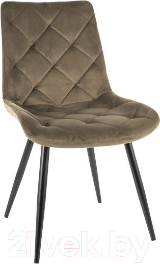Изображение товара Стул Signal Ralph Velvet (Bluvel 77 оливковый/черный)