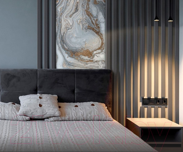 Изображение товара Рейка интерьерная ALBICO 2800x40x22 (графит)