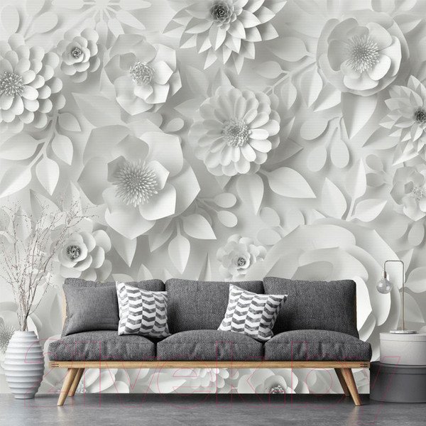 Изображение товара Фотообои листовые Citydecor Цветы модерн 3D (546x265, бумажные)