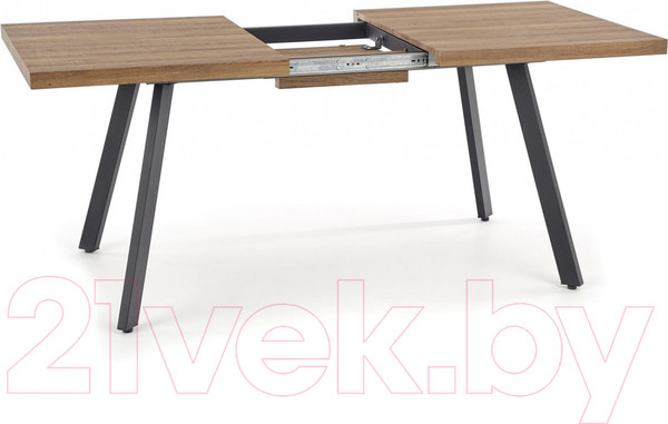 Изображение товара Обеденный стол Halmar Berlin раскладной 160-220x85x76 (орех/черный)