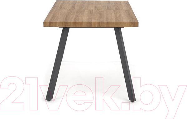 Изображение товара Обеденный стол Halmar Berlin раскладной 160-220x85x76 (орех/черный)