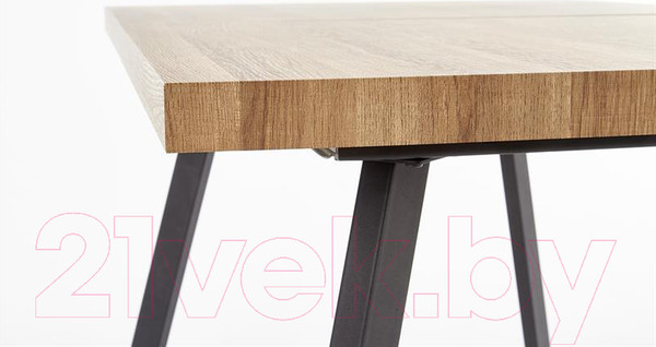 Изображение товара Обеденный стол Halmar Berlin раскладной 160-220x85x76 (орех/черный)