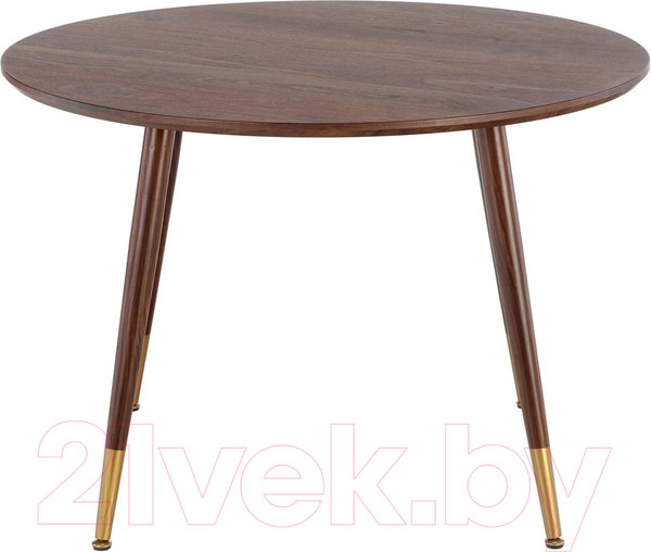 Изображение товара Обеденный стол Halmar Domenico 110x76x72 (орех/золотой)