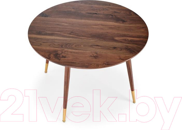 Изображение товара Обеденный стол Halmar Domenico 110x76x72 (орех/золотой)