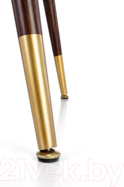 Изображение товара Обеденный стол Halmar Domenico 110x76x72 (орех/золотой)