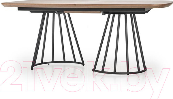 Изображение товара Обеденный стол Halmar Everton раскладной 180-200x100x76 (ореховый/черный)