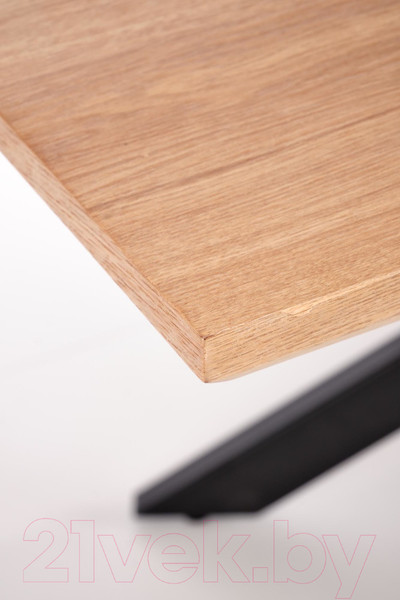 Изображение товара Обеденный стол Halmar Legarto раскладной 160-200x90x76 (дуб натуральный/черный)