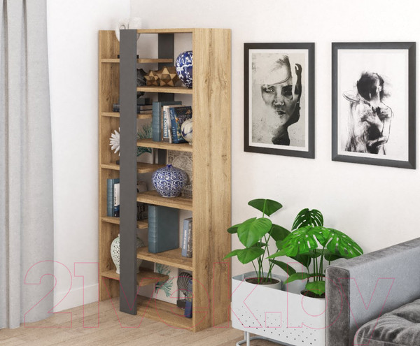 Изображение товара Стеллаж Signal Combo (дуб вотан/антрацит)