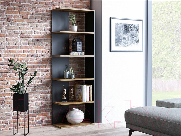 Изображение товара Стеллаж Signal Corner (дуб вотан/черный)