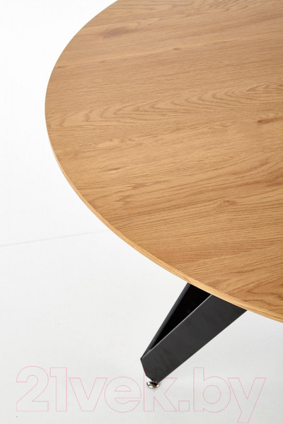 Изображение товара Обеденный стол Halmar Mozambik 120x75 (дуб золотой/черный)