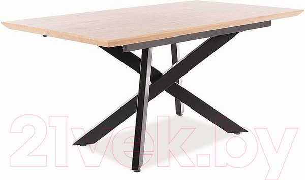 Изображение товара Обеденный стол Signal Capitol раскладной 160-200x90 (дуб/черный)