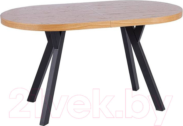 Изображение товара Обеденный стол Signal Domingo II раскладной 140-272x80x76 (дуб/черный)