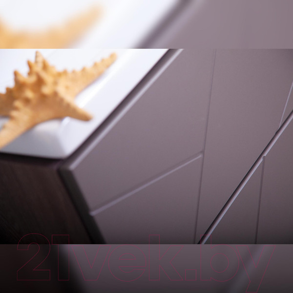 Изображение товара Тумба под умывальник Бриклаер Кристалл 60 (ясень анкор темный/софт графит)